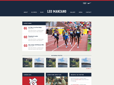 LM london nike olympics running sports track and field web website