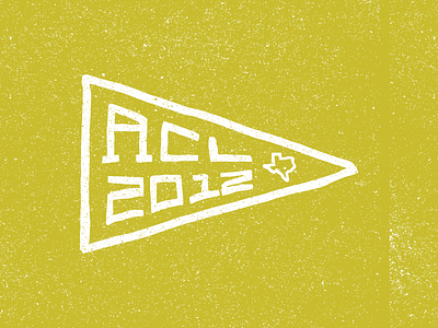 ACL acl austin hand hand drawn pennant texas typography