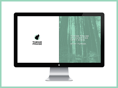 Theme Praise Splash branding extended logo responsive splash page templates theme praise themes trees web web design wolf