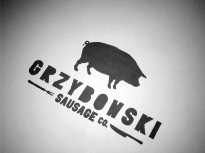 GSco Logo font design fork graphic design illustration knife logo design pig typeface design