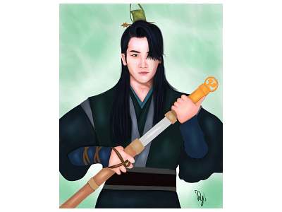 Hwarang Park Hyun Sik 01 design digital illustration digital painting digitalart ilustration kpop paint painting