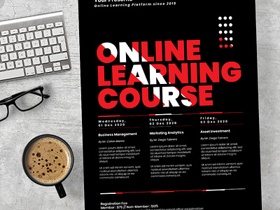 Online Learning Course Flyer