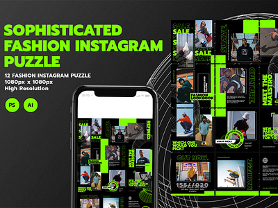 Sophisticated Fashion Instagram Post Puzzle Pack