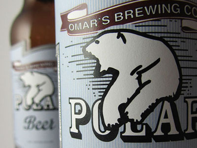 Polar Beer Label Packaging bear beer label black blue branding brewing company college project illustration illustrator indesign ireland labels packaging polar polar beer typography white wit wood cut style