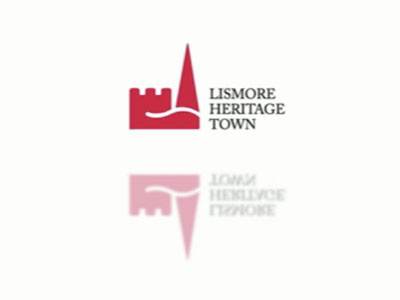Brand Lismore Heritage Town Ident branding college competition graphics ident identity illustrator ireland lismore heritage town logo motion motion graphics red runner up stationery sting wit