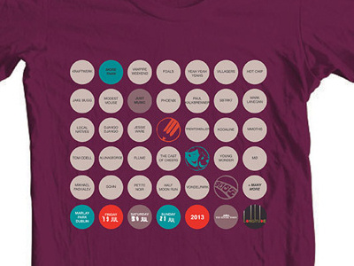 Longitude Festival Lineup Tshirt