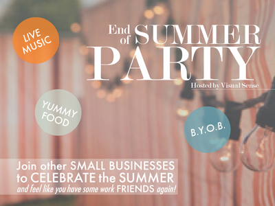 End Of Summer Party Email Flyer