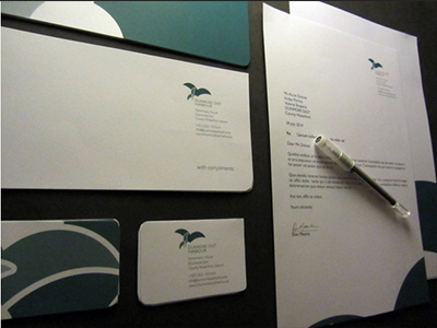 Corporate Suite - Stationery branding corporate suite dunmore east harbour fisheries graphic design ireland regeneration stationery sustainability visual communications waterford wit