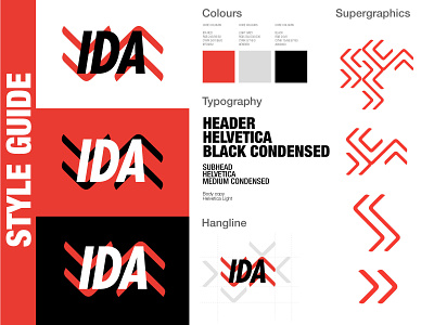 Ida Sports Style Guide brand design brand identity branding logo design logos
