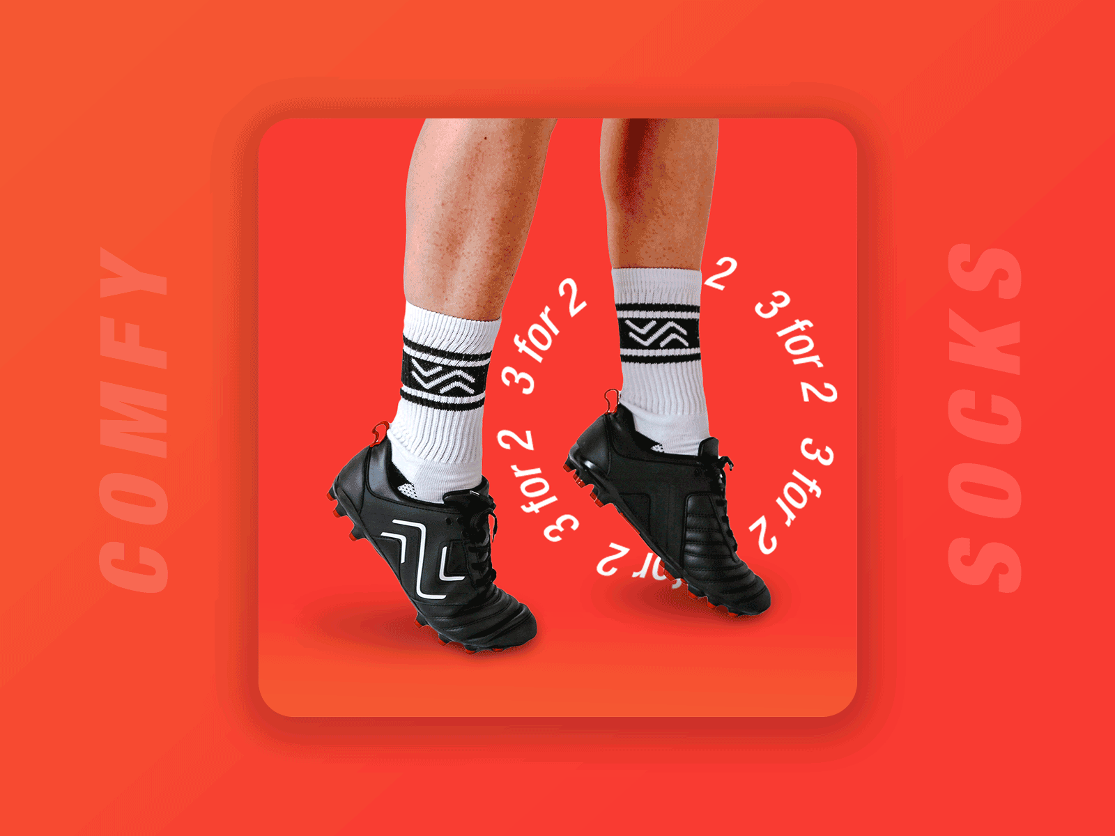 Comfy Socks FB Animated Feed Ad animated gif facebook ad gif socks