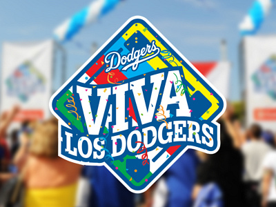 800x600 Viva Bkgd baseball confetti dodgers event fiesta logo mlb sports