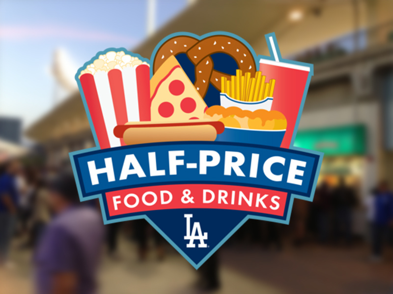 800x600 Half Price Food And Drink baseball dodgers logo mlb sports food concessions