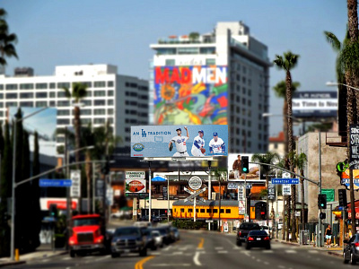 Lad12 Billboard Kershaw baseball billboard dodgers logo mlb sports