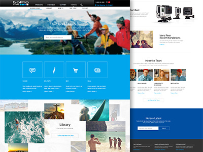 GoPro Concept color contrast design gopro identity layout ui user experience user interface ux