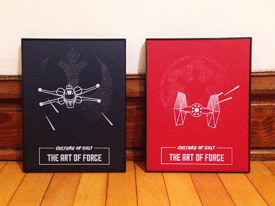 The Art of Force culture of cult empire rebellion screenprint star wars the force tie fighter x-wing