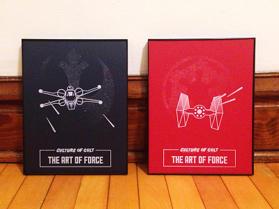 The Art of Force culture of cult empire rebellion screenprint star wars the force tie fighter x wing