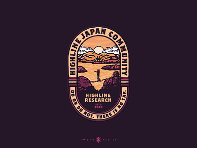 Highline Japan Community adrenaline balance branding dusan klepic highline japan logo okayama slackline sport