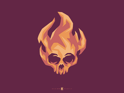 Fire Skull branding burn design development dusan klepic fire flame game gaming skull studio