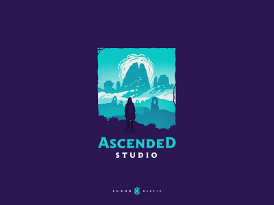 Ascended Studio branding dusan klepic fantasy game gaming graphic design illustration logo studio
