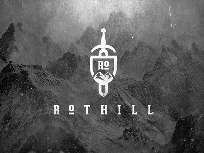 Rothill dusan klepic hill logo mountain peak rothill shield sword