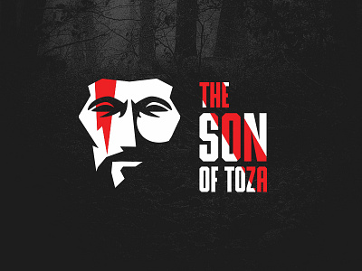 The Son Of Toza artist beard dusan klepic face face paint fighter logo negative space the son vector warrior