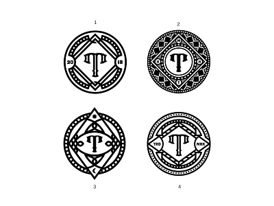 Client work WIP amulet badge dusan klepic emblem logo mark monogram talisman vintage