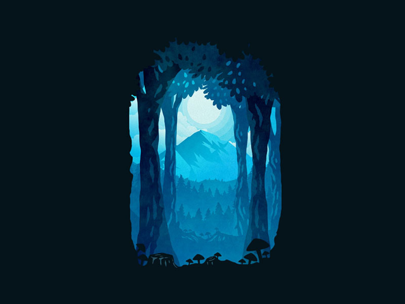 The Wild new garden society dusan klepic tree mushroom fantasy mystic forest mountain nature wild