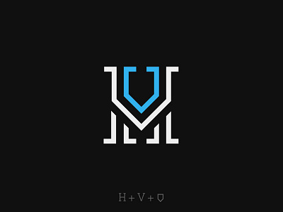 H+V+SHIELD monogram branding dusan klepic hv internet monogram protection safety security shield shield logo