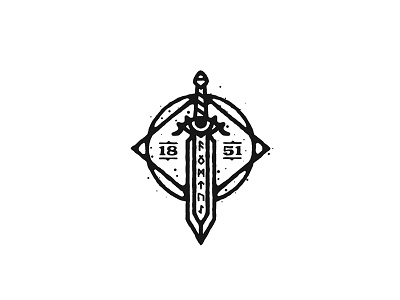 Sword concept dusan klepic eye gaming logo magic mysterious nordic rpg runes skills sword video game warrior weapon