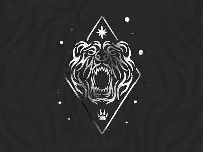 Bear angry animal bear bear logo claws dusan klepic forest geometric illustration logo nature paw scary vintage wild