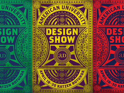 AU Design Show Poster american dc design illustrator poster show university washington