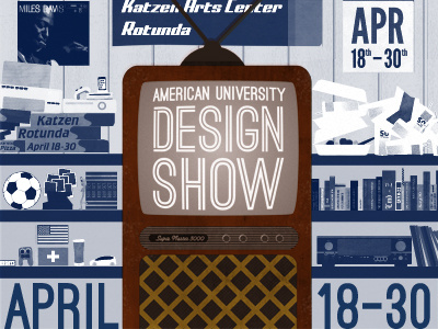 American U Design Show - WIP american design poster show tv university