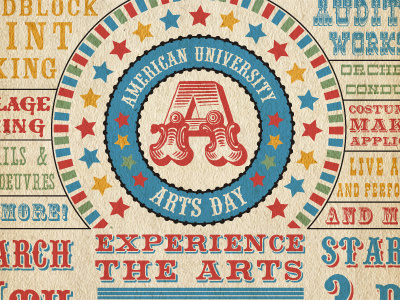 American University Arts Day Postcard Front