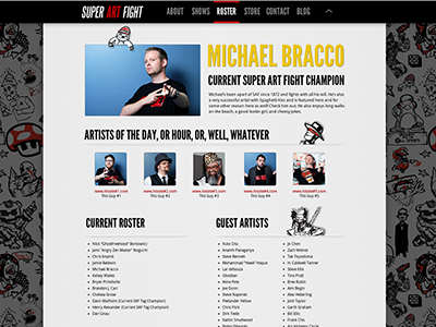 Super Art Fight Roster art baltimore dc fight roster scroll site super washington web