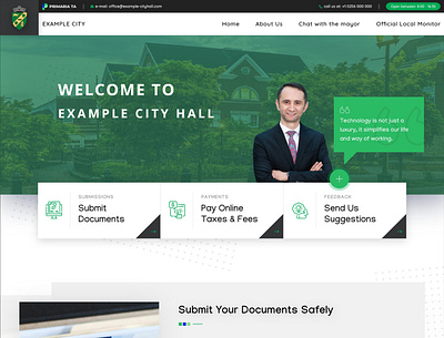 PrimariaTa - Website Concept Design concept art government landing landingpage mayor modern ui ui design ui ux ux ux design web app web design web page webdesign website website concept website design