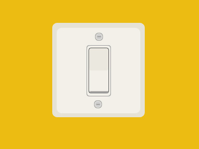 Flat Light Switch Icon icon