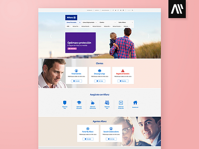 Allianz Website allianz web design website