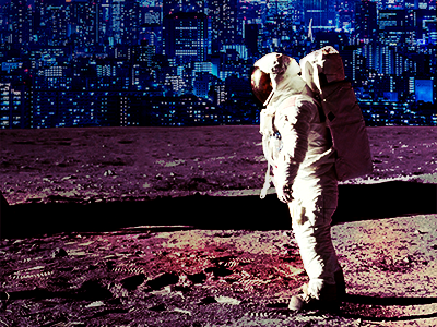 Astronaut collage photoshop