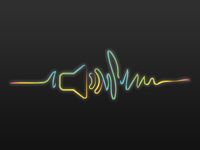 Soundwave branding light line vector
