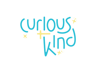 Be Curious + Kind lettering lettering art vector words