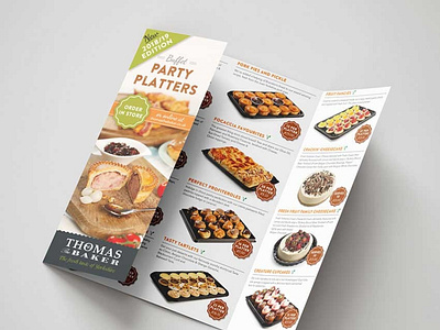 Thomas the Baker Leaflet brochure flyer graphic design layout leaflet print