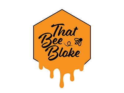 That Bee Bloke logo bee beekeeper branding insect logo logotype