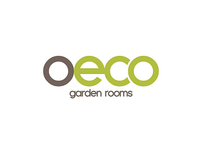 Oeco garden Rooms logo branding conservatory construction garden gardening logo logotype