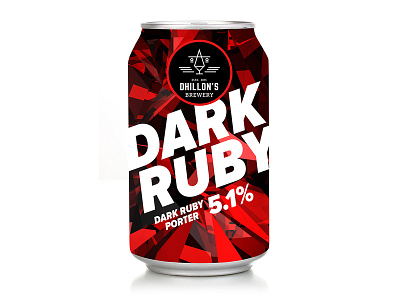 Dark ruby beer rebranding