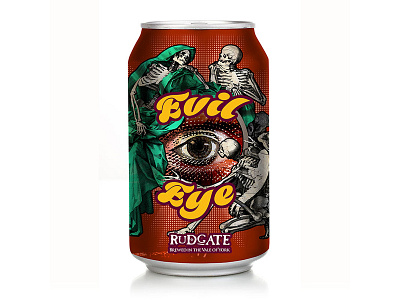 Evil Eye beer rebranding branding graphic design packaging rebranding