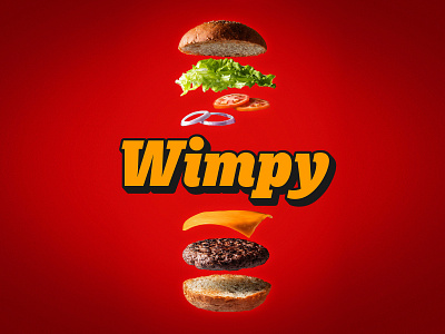 Wimpy restaurant logo redesign branding design graphic design logo typography