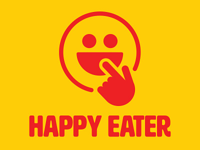 Happy Eater restaurant logo redesign