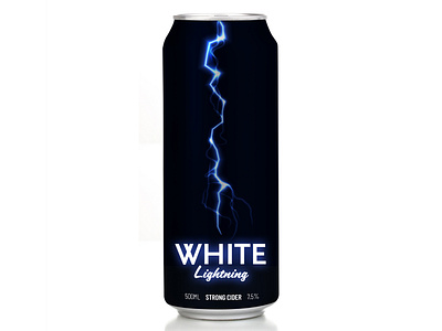 White Lightning cider redesign beer branding cider drinks graphic design packaging rebranding