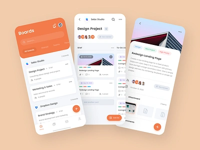 Task Management #3 - Mobile App app app design card daily ui management app mobile okoslam task task management task management app ui