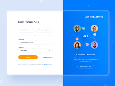 Niagahoster - Login Page